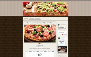 Page d'accueil site internet À l'Eau Tonton Pizza